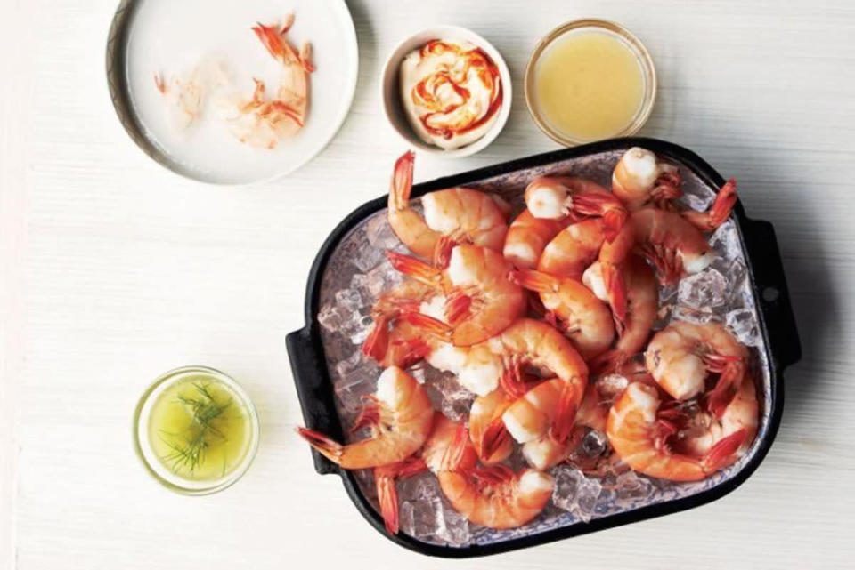 Shrimp Cocktail With Three Sauces