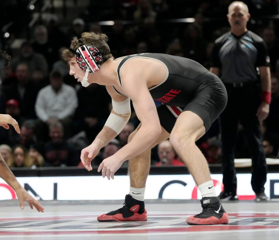 Ohio State freshman Jesse Mendez is 12-2 and ranked in the top 10 in the nation at 133 pounds.