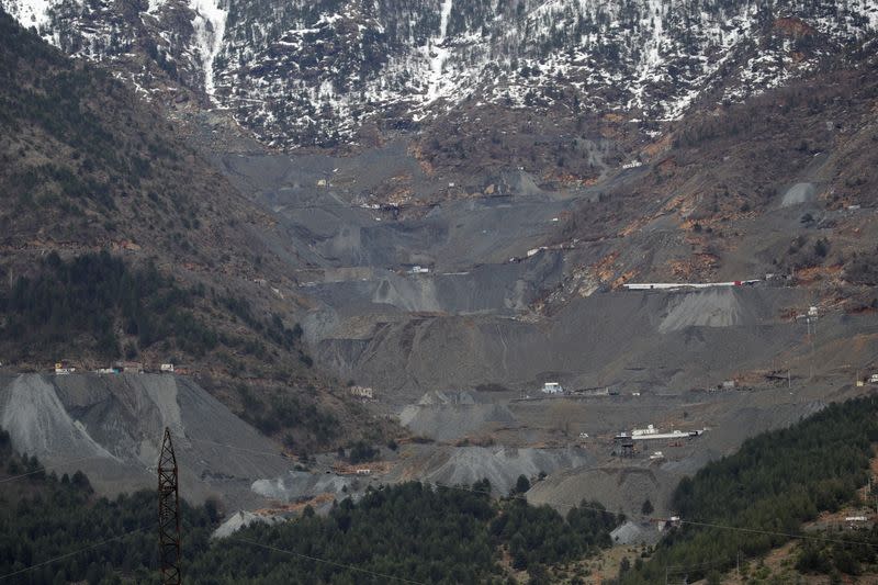 A general view of the mining area in Bulqiza