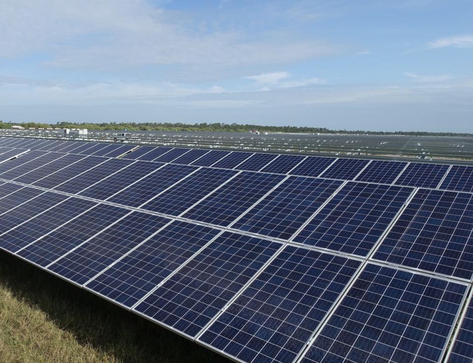 The Babcock Ranch solar array in 2016 (AFP via Getty Images)