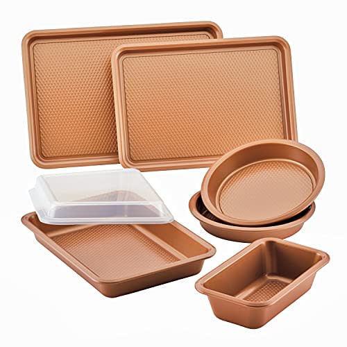 22) Bakeware Nonstick Baking Pan Set, 7 Piece