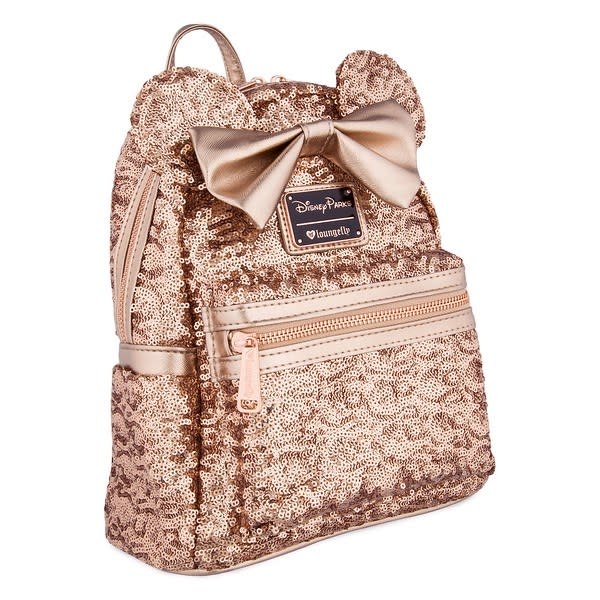 Loungefly mini rose gold backpack, $90, shopdisney.com