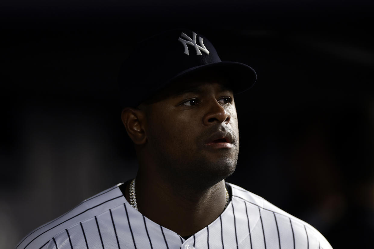 New York Yankees pitcher Luis Severino's future with his team is in doubt. (AP Photo/Adam Hunger)