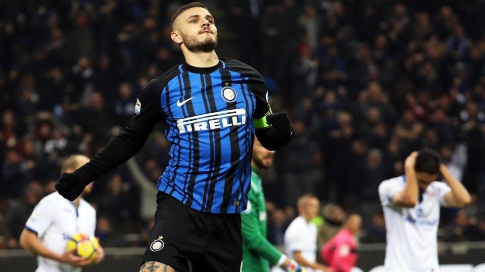Mauro Icardi has scored 13 league goals for Inter this season after his double against Atalanta