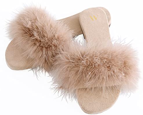 Amelie Faux fur slippers amazon