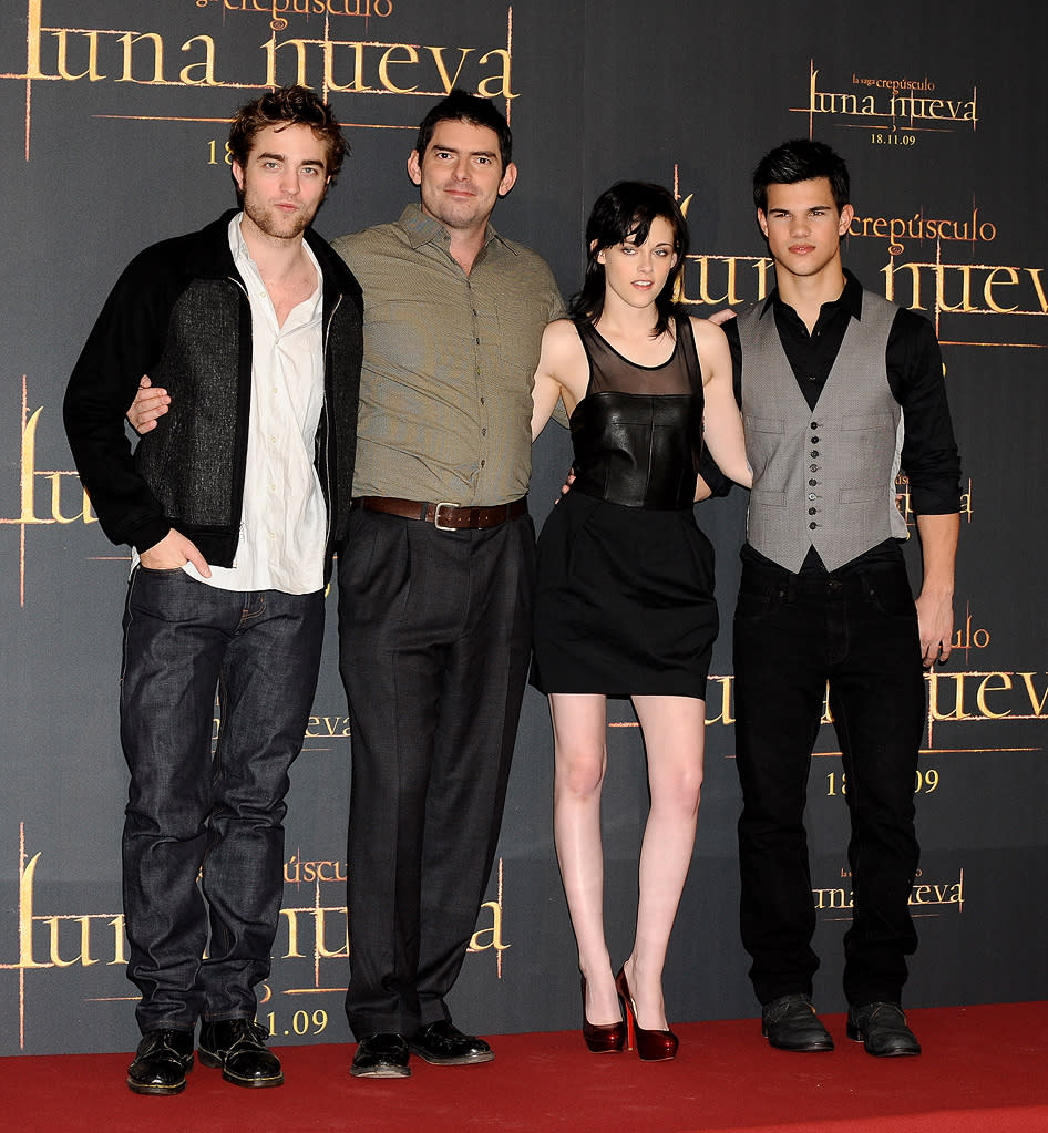 New Moon Press Tour 2009 Robert Pattinson Chris Weisz Kristen Stewart Taylor Lautner