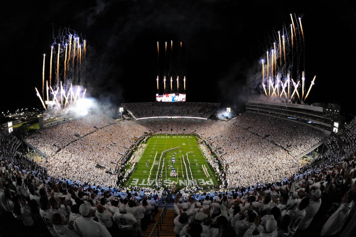 Beaver Stadium prior to the game between the Michigan Wolverines and the Penn State Nittany Lions on Saturday, October 21, 2017 in University Park, Pa