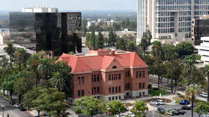 SANTA ANA, CALIFORNIA - AUGUST 27, 2018: The Old Orange County Courthouse.