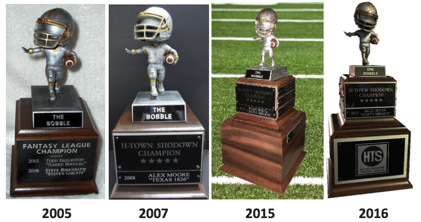 The Bobble through the years (Photo via the H-Town Shodown Extensive League History)