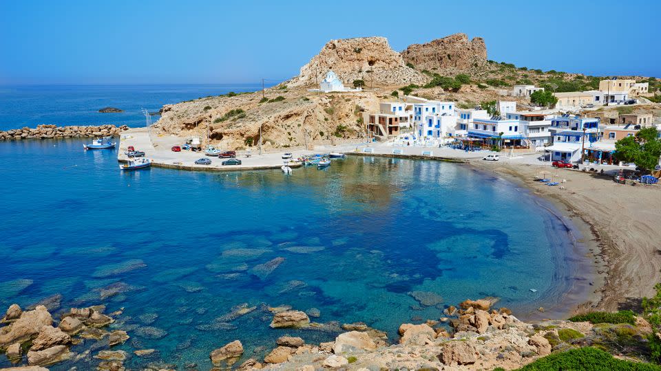 Located between Rhodes and Crete, Karpathos is the second largest of the Greek Dodecanese islands. - Tuul & Bruno Morandi/The Image Bank RF/Getty Images