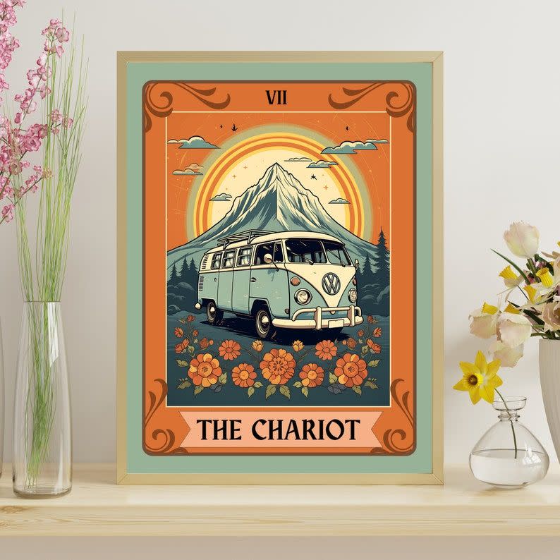 <p><a href="https://go.redirectingat.com?id=74968X1596630&url=https%3A%2F%2Fwww.etsy.com%2Flisting%2F1543410948%2Fthe-chariot-tarot-card-the-chariot-tarot&sref=https%3A%2F%2F" rel="nofollow noopener" target="_blank" data-ylk="slk:Shop Now;elm:context_link;itc:0;sec:content-canvas" class="link ">Shop Now</a></p><p>The Chariot Tarot Card Print</p><p>etsy.com</p><p>$18.28</p>