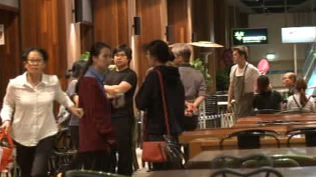Witnesses said the man unleashed on the male victim showing no mercy. Photo: 7 News