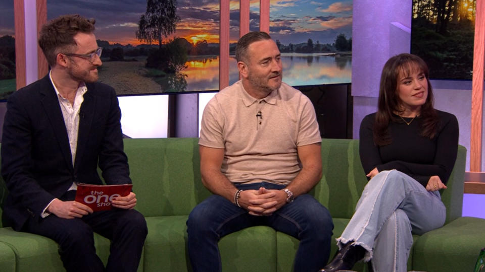 Ali Plumb and Will Mellor appeared on The One Show with Ellie Leach. (BBC)