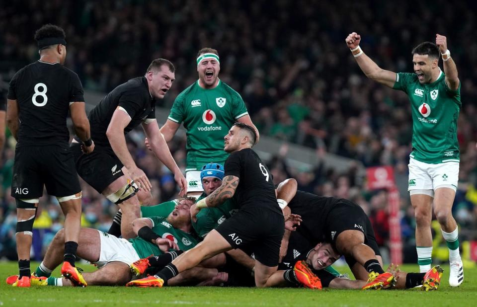 Ireland defeated New Zealand in November (Niall Carson/PA) (PA Archive)