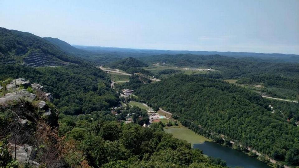 The historic coal town of Jenkins is visible from a high point on Pine Mountain called Raven Rock. There are plans to build a lodge near the city.