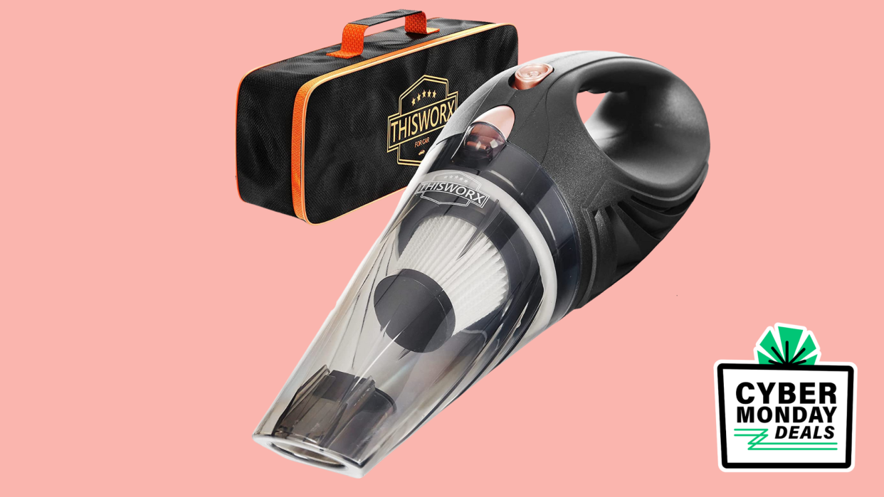 Keep your car clean with the ThisWorx 12-Volt vacuum on sale at Amazon for Cyber Monday.