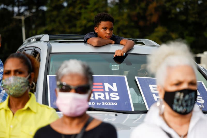 FILE PHOTO: Democratic U.S. presidential nominee Biden campaigns in Georgia