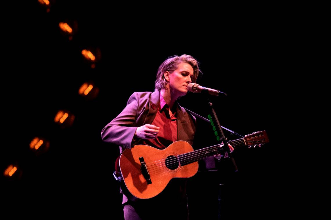 Brandi Carlile plays a special solo concert at DPAC in Durham, N.C., Friday night, Oct. 7, 2022.