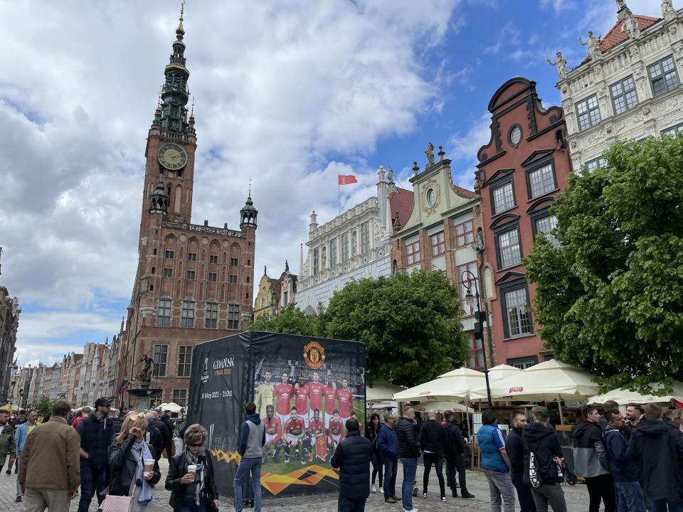 Fans are in Poland for the Europa League final (Simon Peach/PA)