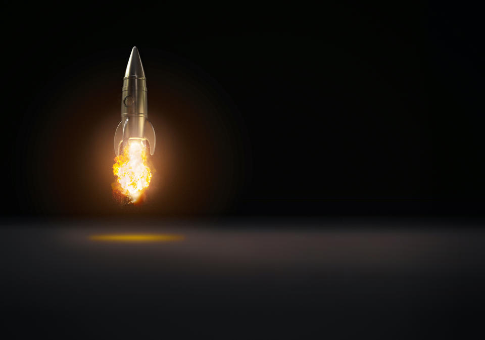 Rocket taking off