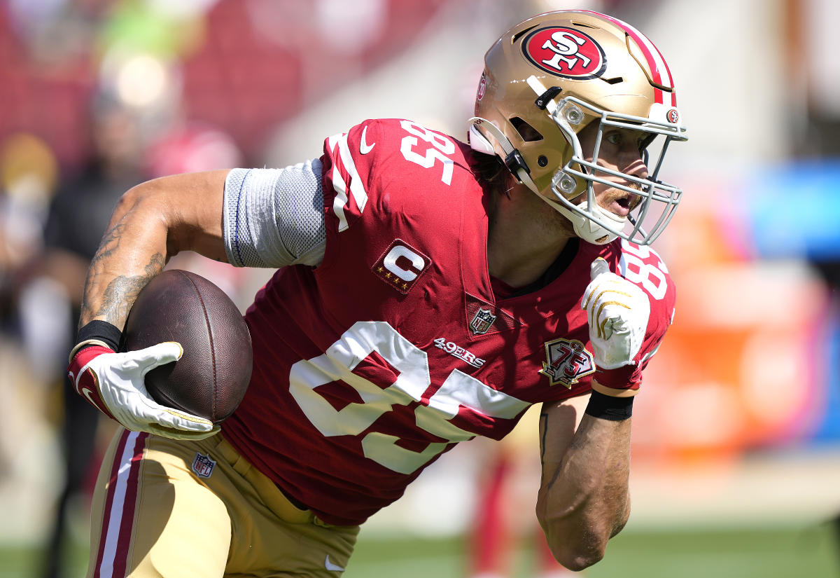 George Kittle receiving yards prop, touchdown prop for Monday