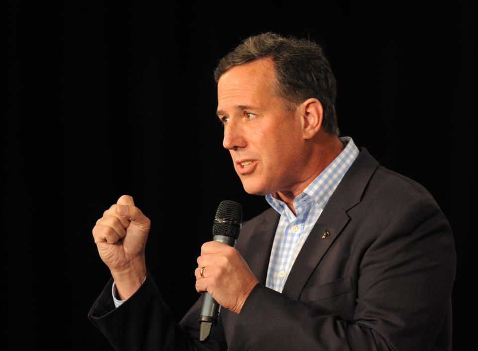 &ldquo;Until this summer, I was the only candidate who had a message focused on helping American workers by putting common sense limits on this surge of immigrants.&nbsp;This is not anti-immigrant, this is pro-worker." - <a href="http://www.msnbc.com/msnbc/rick-santorum-carries-the-torch-against-legal-immigration">August 2015</a>