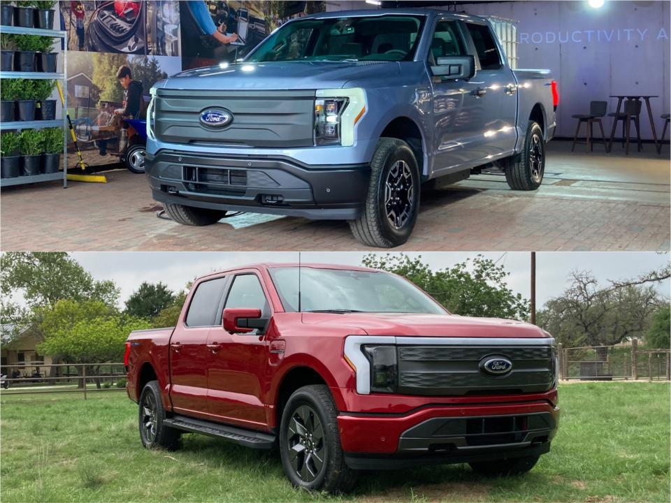 The Ford F-150 Lightning Lariat and Pro models.