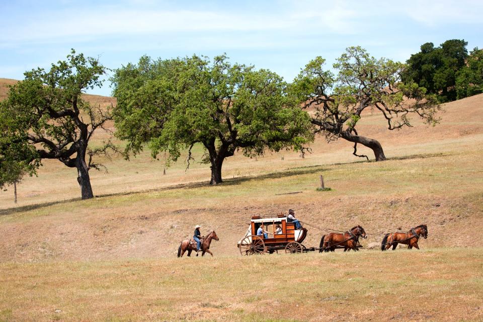 Spirit of the West, a stage coachand horse-drawn vehicle reenactment in Santa Ynez, California