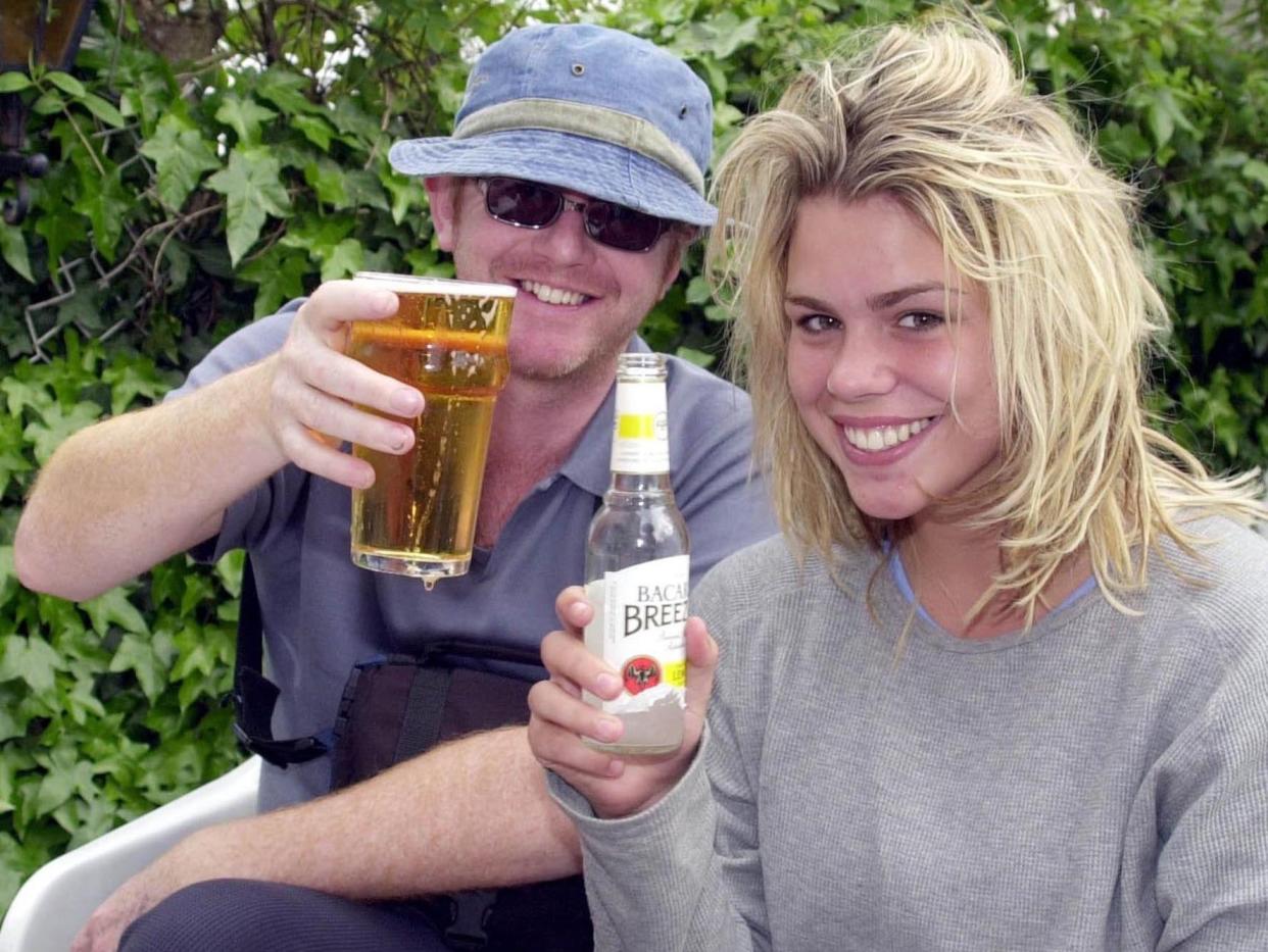 Chris Evans and Billie Piper shortly after their wedding in Las Vegas (Rex Features)