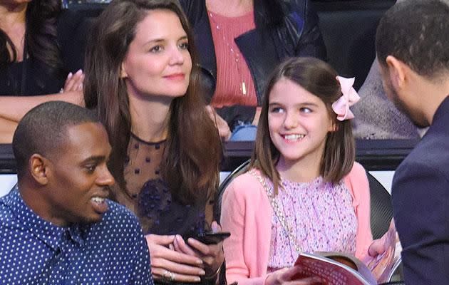 Katie and her daughter Suri. Source: Getty