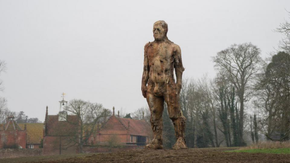 East Anglian Daily Times: Crossing the Earth by Nat Bocking will feature the Yoxman statue. Image: PA