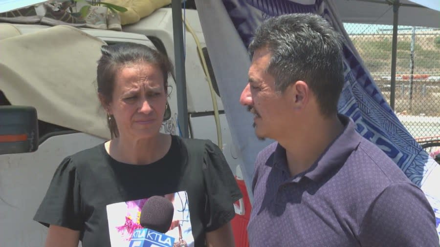 Alfredo Morales' parents are overwhelmed by the outpouring of community support. (KTLA)