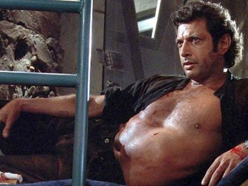 Original shot of Goldblum in Jurassic Park in 1993Universal Pictures