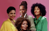 <p>Months after <em>Golden Girls</em> was criticized for a <a href="https://people.com/tv/hulu-pulls-golden-girls-episode-over-blackface-controversy/" rel="nofollow noopener" target="_blank" data-ylk="slk:blackface reference;elm:context_link;itc:0;sec:content-canvas" class="link ">blackface reference</a> in an early episode, some celebs decided to bring back the show — this time with an <a href="https://people.com/tv/tracee-ellis-ross-regina-king-create-all-black-version-golden-girls/" rel="nofollow noopener" target="_blank" data-ylk="slk:all-Black cast;elm:context_link;itc:0;sec:content-canvas" class="link ">all-Black cast</a>.</p> <p>Ross starred as Rose, King as Dorothy, Woodard as Sophia and Lathan as Blanche. The beloved roles were originally filled by Betty White, Bea Arthur, Estelle Getty and Rue McClanahan.</p> <p>The reimagined sitcom, directed by Gina Prince-Bythewood and hosted by Lena Waithe, streamed in conjunction with a virtual watch party on Zoom in September. The first episode also put a spotlight <a href="https://colorofchange.org/" rel="nofollow noopener" target="_blank" data-ylk="slk:Color of Change;elm:context_link;itc:0;sec:content-canvas" class="link ">Color of Change</a>, the largest online racial justice organization in the nation.</p>