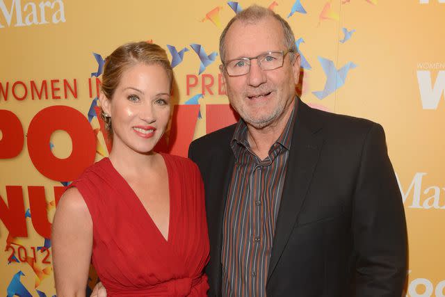 <p>Jason Merritt/Getty </p> Christina Applegate and Ed O'Neill at the 2012 Women In Film Crystal + Lucy Awards