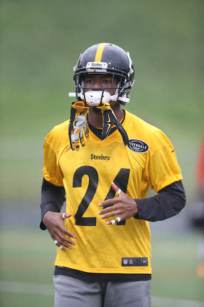 Pittsburgh Steelers cornerback Coty Sensabaugh (24) during an NFL