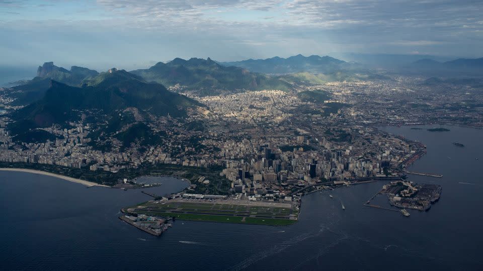 Santos Dumont airport offers sweeping views of Guanabara Bay. - Ricardo Funari/Brazil Photos/LightRocket/Getty Images