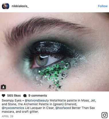 Makeup artists on Instagram have been creating realistic-looking tear makeup with clear gloss and face paint.