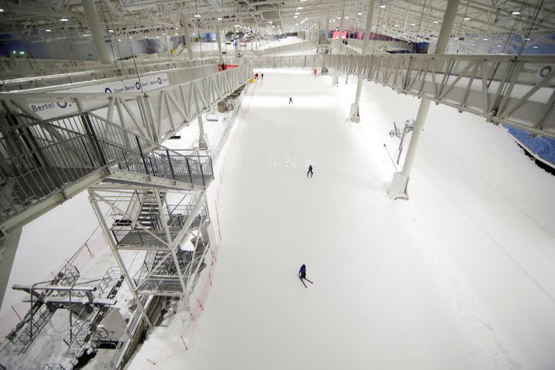 General view of Sno, Norway's first indoor skiing centre opened in Lorenskog near Oslo