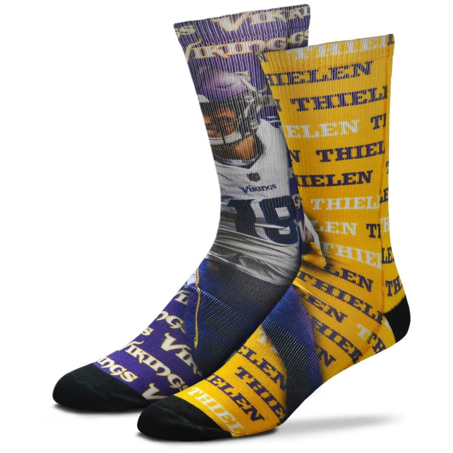 Adam Thielen Minnesota Vikings Say My Name Crew Socks