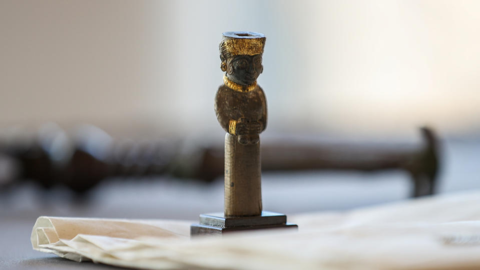 One of 28 Turkish artifacts seized from the US government and restituted to Turkey this year. - Credit: Anadolu Agency/Getty Images