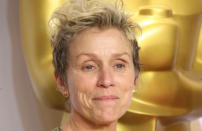 'Nomadland' actress Frances McDormand was adopted at just one years old by Noreen and Vernon McDonald. Frances was one of three kids adopted by the pair, and they fostered many more. Frances has continued the legacy, adopting a child of her own, Pedro, with husband Joel Coen. Frances has referred to her birth mother as “white trash".