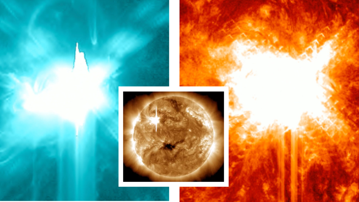  NASA's Solar Dynamics Observatory captured this image of an X6.3-class solar flare on Feb. 22 2024. 