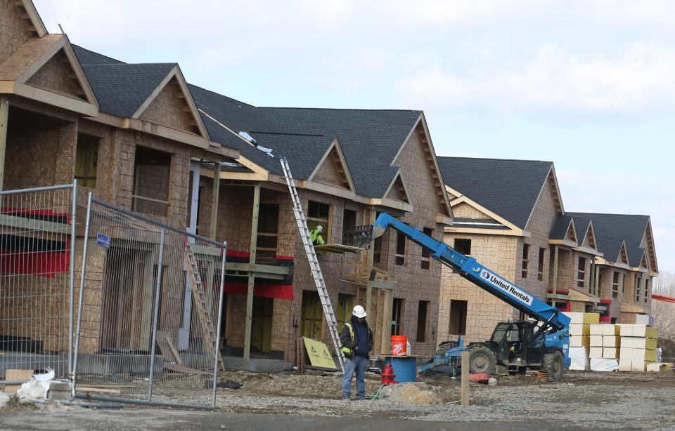 Construction is underway at Barrett Hill Apartments off Mt. Ebo Road in the Town of Southeast Feb. 8, 2023. The development will consist of 168 rental units.