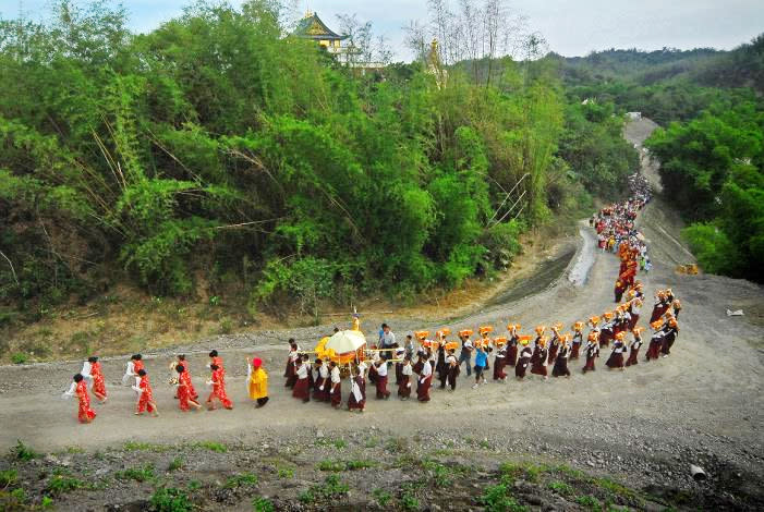 白河區的六溪香路古道是國定民俗「東山迎佛祖」的必經路段(圖片來源：台南市政府)