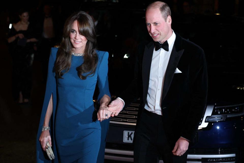 <p>DANIEL LEAL/AFP via Getty</p> Kate Middleton and Prince William at the Royal Variety Performance on Nov. 30, 2023