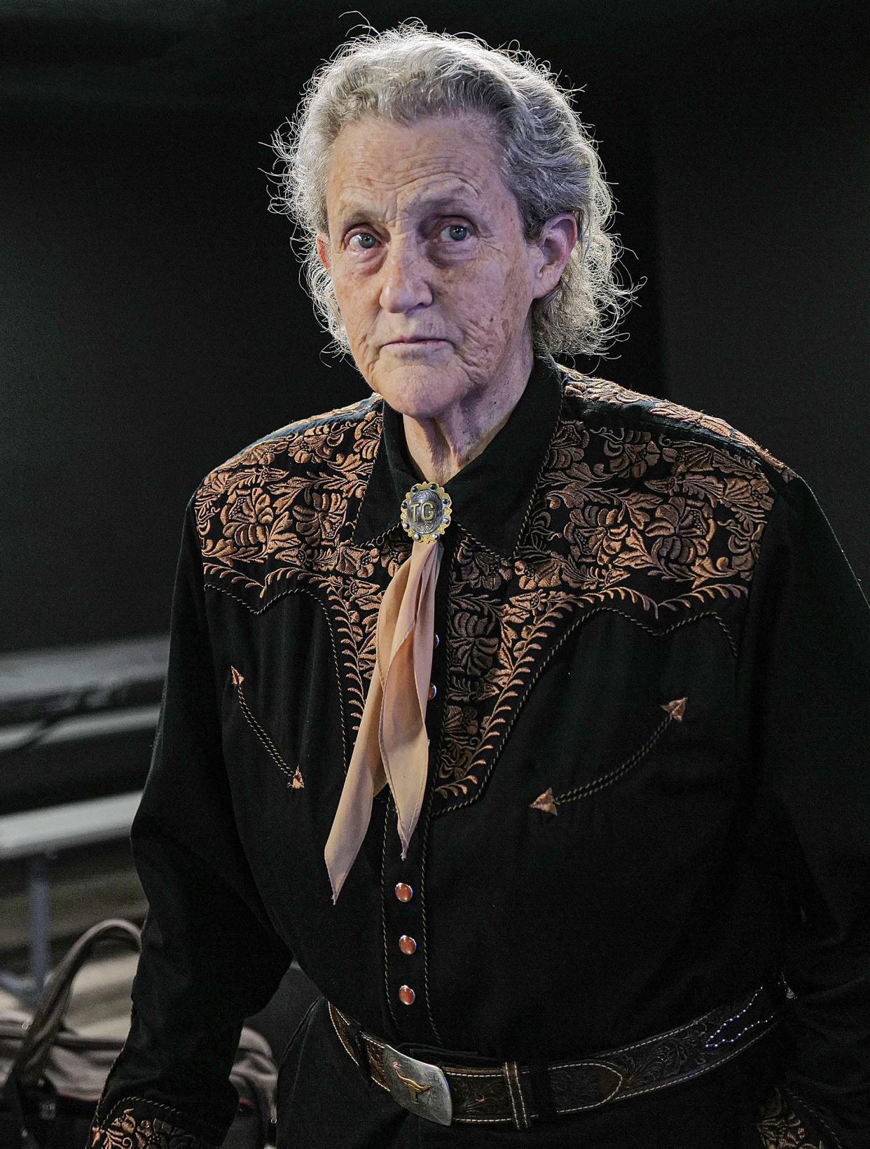 Mary Temple Grandin, American scientist, author, and animal behaviorialist, visits the Xavier DeGroat Autism Foundation Museum to sign books and talks about the movie made about her life Friday, July 8, 2022.