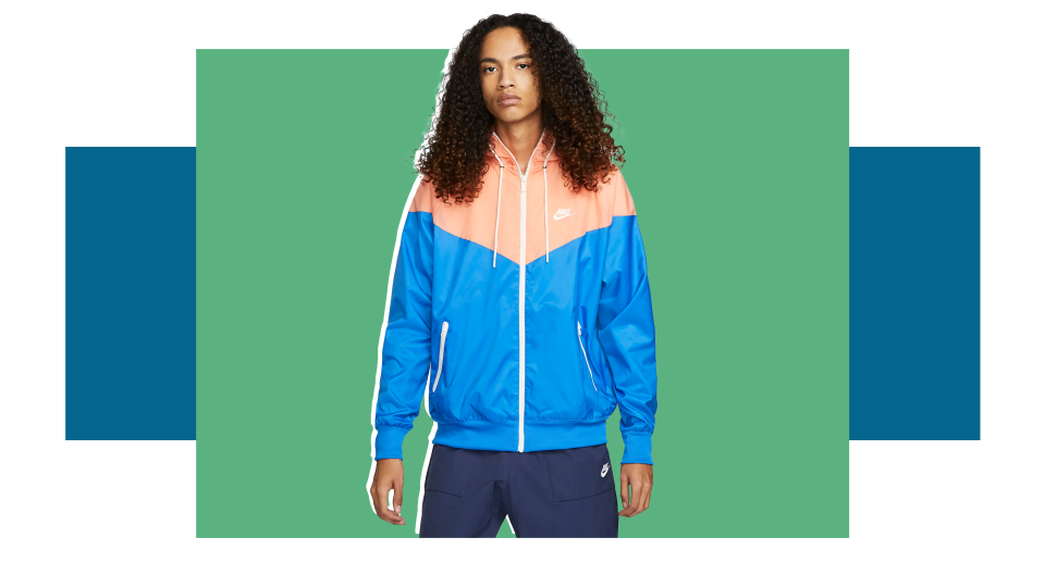 A retro windbreaker that is good for sport and style.