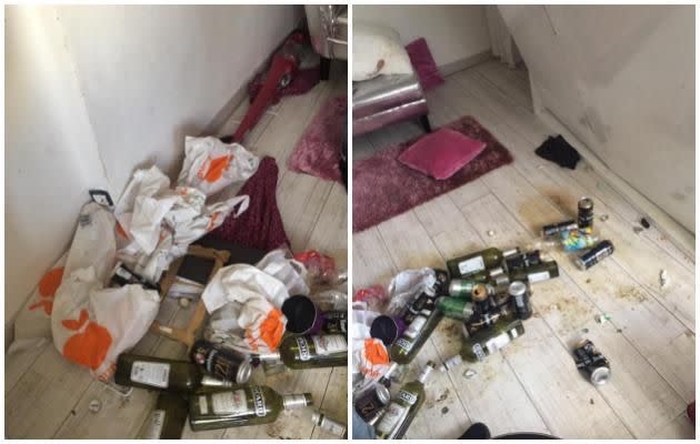 Airbnb Paris studio trashed