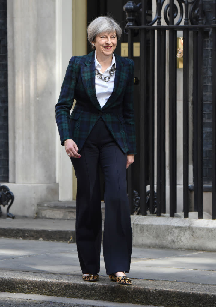 British Prime Minister Claims Her Shoes Have Inspired Others to Go Into to Politics, But Twitter's Not Convinced